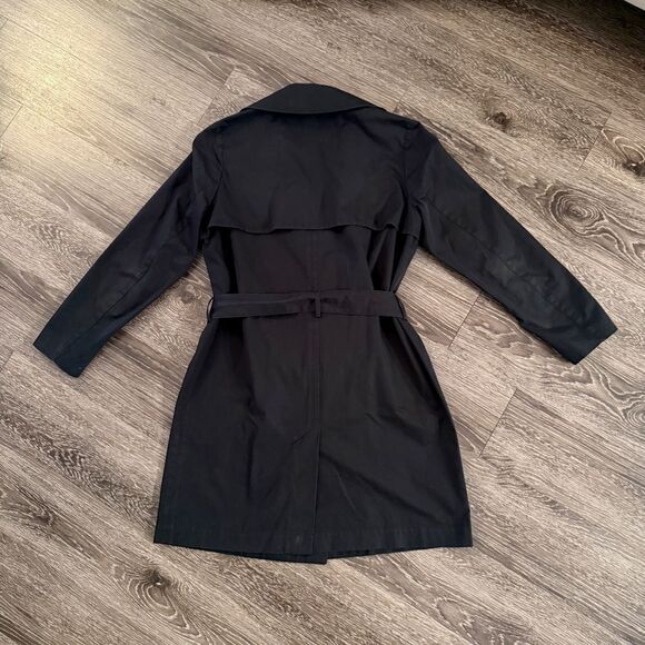 Everlane Black Trench Coat - Picture 3 of 7